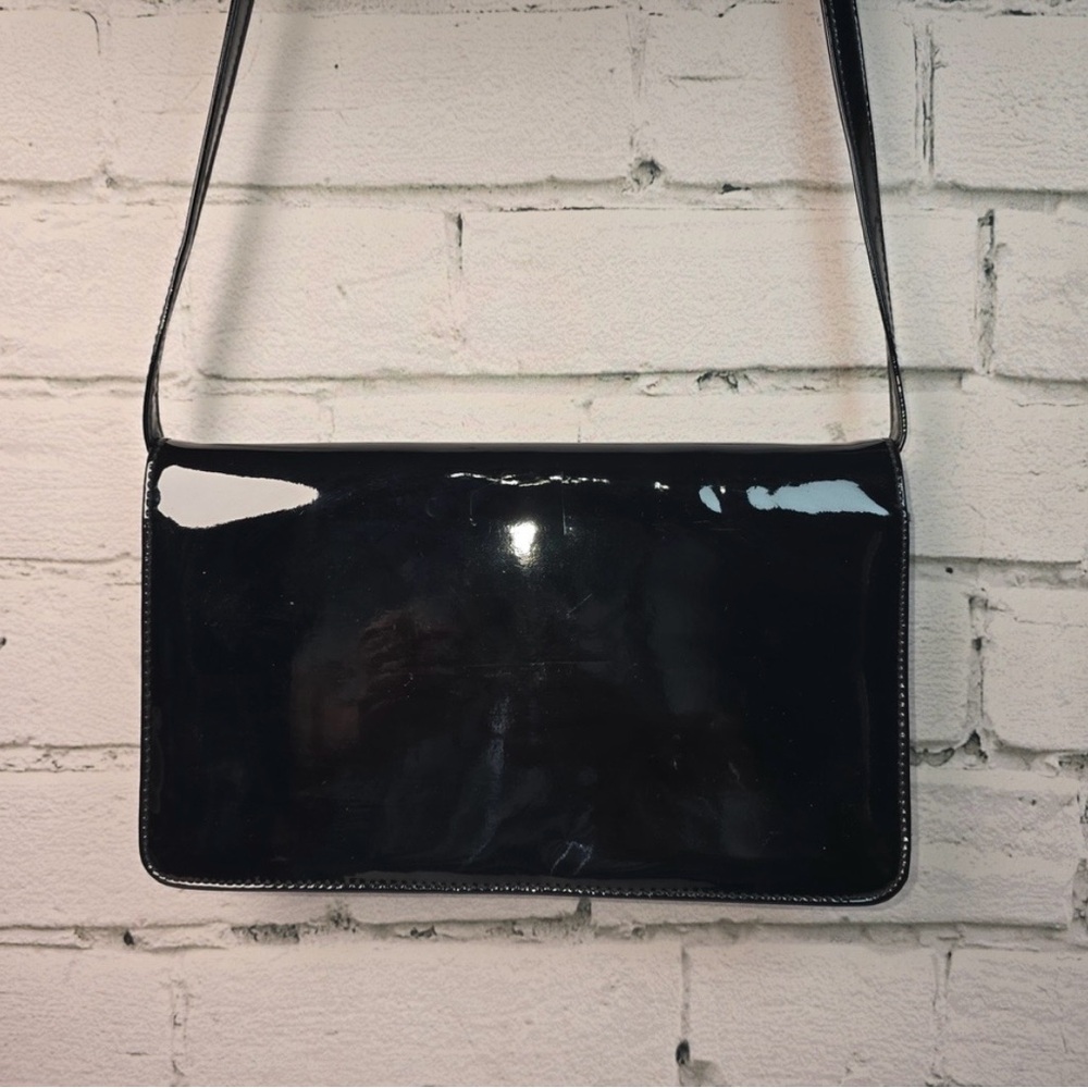 Must Go‼️ Ande Black Patent Leather Crossbody Bag. Read Description Below 👇